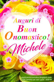 Cdb Cartoline Per Tutti I Gusti Cartolina Auguri Di Buon Onomastico Mich Buon Onomastico Onomastico Auguri Di Buon Compleanno