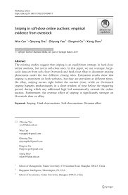 Auction sniper offers a fully automated ebay sniping solution that is simple, effective, and reliable. Pdf Sniping In Soft Close Online Auctions Empirical Evidence From Overstock