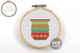 5 out of 5 stars. Flower Pot Modern Cross Stitch Pattern Grafik Von Crossstitching101 Creative Fabrica