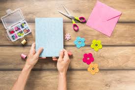 Better yet, share them with your friends and classmates. Free Photo Close Up Of Hand Making Greeting Card On Wooden Plank