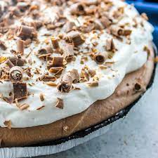 Easy No Bake Chocolate Mousse Pie 5 Ingredients Baked In Az Recipe Chocolate Mousse Pie Baking Recipes Baking