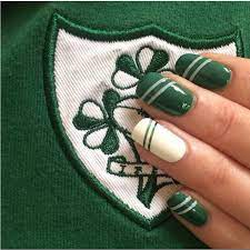 Ireland Rugby Nail Striping Tape Green Nails Nail Striping Tape Manicure Inspiration