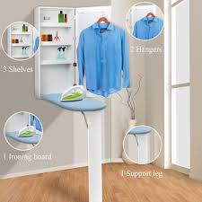 The ironing board is height adjustable and can be rotated up to 90 degrees left or right to suit your preferred ironing position. Ustyle Ironing Board Cabinet With Dressing Mirror And Storage Shelves Multi Function Wall Mount Buy Online In United Arab Emirates At Desertcart Ae Productid 73124050
