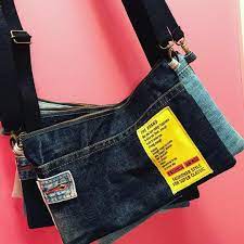 ハンドメイド cheerful cheerful66handmade instagram photos and videos バッグ サコッシュ デニム リメイク