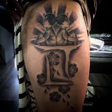 Gemini symbol with quotes and angel and devil wings on shoulder blade ideas for men and women. 125 Gemini Tattoo Ideas To Express Yourself Wild Tattoo Art