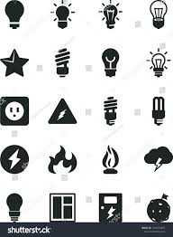 Solid Black Vector Icon Set Matte Light Bulb Vector Window Saving Power Socket Type B Dang Social Media Design Graphics Icon Set Vector Light Bulb Vector
