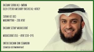 Listen surah imran audio mp3 al quran on islamicfinder. Ali Imran 3 Page 55 Verses 38 45 Mishary Rashid Youtube