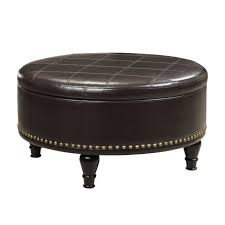 Its frame is entirely padded and covered in durable. Round Storage Ottoman With Flip Top Surface Alif Furniture