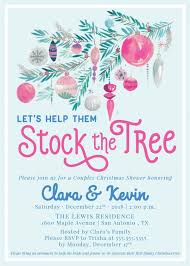 Christmas Bridal Shower Invitation Ideas Stock The Tree Couples S Bridal Shower Invitations Printable Couples Shower Invitations Christmas Shower Invitations