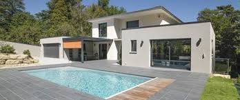 Maison A Ossature Bois Contemporaine Avec Piscine Et Terrasse Maison Ossature Bois Maison Contemporaine Maison