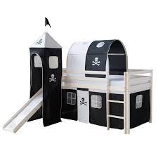 Es ist nicht nur ein platz zum schlafen sondern auch zum träumen und vor allem spielen. Leiter Kinder Hochbett Mit Rutsche Vorhang Pirat Schwarz 90x200 Cm Homestyle4u 522 Turm Tunnel Massivholz Weiss Betten Spielzeug Memorial Cards Ie