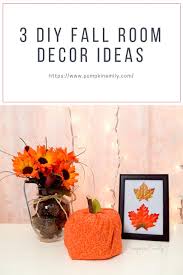 If you're new here, we're a group of budget diy and decor loving bloggers who come together once a month to share our projects and ideas with you! 3 Diy Fall Room Decor Ideas Pumpkin Emily