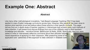 Descriptive abstracts are generally used for humanities and social science papers or psychology essays. Writing An Abstract For Your Research Paper Youtube