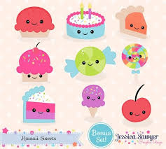Instant Download Clipart E Vettori Di Torta Kawaii Per Uso Etsy Cake Clipart Kawaii Planner Clip Art