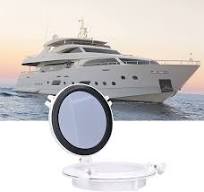 SEAFLO Boat Oval Shape Porthole Window With White ABS Plastic Trim Port