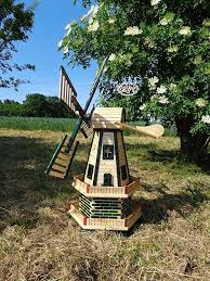 Handwerker Windmuhle Gartenwindmuhle 100 Cm Zweistockig Mit 2 Balkonen Gartendeko Windmuhlen Fur Teich Und Garten Windf Gartenwindmuhle Garten Deko Windrad