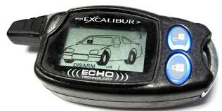Press the small button on the right side of the device to operate a secondary function of the remote. Excalibur