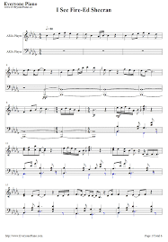 I See Fire The Hobbit The Desolation Of Smaug Ed Stave Preview 1 Free Piano Sheet Music Piano Chords Desolation Of Smaug The Hobbit Piano Sheet Music Free