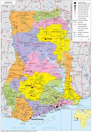 Satellite image of accra, ghana and near destinations. Geopolitical Map Of Ghana Ghana Maps Worldmaps Info