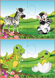 Puzzles Infantiles Web Del Maestro Puzzles Infantiles Animales Bebes Actividades Para Ninos Pequenos
