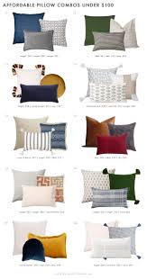 20 Very Affordable Pillow Combos Our 5 No Fail Combo Rules Emily Henderson Pillow Combos Affordable Pillow Bedroom Pillows Arrangement