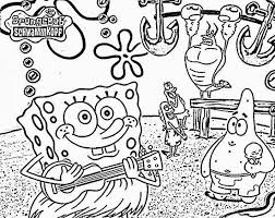 Spongebob printable coloring page has many spongebob squarepants characteristics to offer like dancing , singing ,painting ,cycling,reading books ,riding jellyfish ,playing guitar. Free Printable Spongebob Coloring Pages Birthday Coloring Pages Cartoon Coloring Pages Kids Printable Coloring Pages