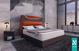 Bed Boxspring Wien In Leder Met Topper En Usb Poort Nativo Coole Betten Bett Hotelbett