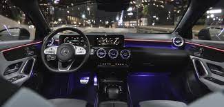 One of the most notable changes in the interior is the new steering wheel. A Class Sedan Mercedes Benz Usa