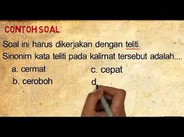 Setelah selesai, periksa kembali pekerjaanmu dan akhiri dengan berdoa! Nd6d004 Sinonim Dan Antonim Youtube