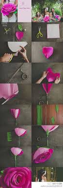 We need 3 square pieces of paper for making one rose. Diy Giant Paper Rose Flower Paper Roses Paper Flowers Paper Flowers Diy