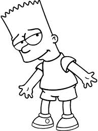 Cool Bart Simpson From The Simpsons Coloring Page Coloring Sun In 2020 Simpsons Drawings Disney Character Drawings Character Drawing