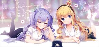 Queen elizabeth and other royal navy ships enjoying tea outdoors. Ajax Azur Lane Anthropomorphism Azur Lane Blonde Hair Blue Eyes Cropped Long Hair Pantyhose Pink Hair Purple Eyes Queen Elizabeth Azur Lane Scan School Uniform Senji Tegone Spike Skirt Twintails Konachan Com