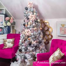 Black and white christmas decorations are plentiful and easy to find. Blush Pink White And Black Christmas Tree And 20 Other Christmas Tree Decorating Ideas