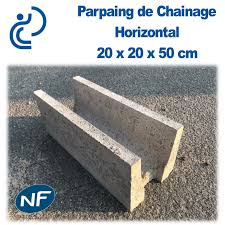 Et pour un conseil, comme le choix d'un fer à béton par. Parpaing De Chainage Horizontal 20 X 20 X 50 Cm Nf Qualite Pro