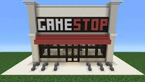 Minecraft Game Stop Minecraft Tutorial How To Make A Gamestop Youtube Minecraft Houses Minecraft Tutorial Easy Minecraft Houses