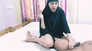 Muslim Sex Slave in Hijab Suck Cock and Smoke