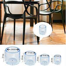 4 Pcs Claro Tampa Tampa De Borracha Moveis Esteira De Tabela Perna Da Cadeira Piso Protector Furniture Legs Furniture Feet Chair Legs