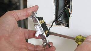 They are the only switch labeled on and off and the only switch with two terminal screws (with a third green ground screw). Replacing A Single Pole Switch Fine Homebuilding