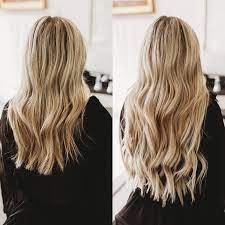 Before After Realness Featuring Our 9 Piece Clips In Shade Zalachampagneblonde Clip In Hair Extensions 22 Inch Hair Extensions Remy Human Hair Extensions