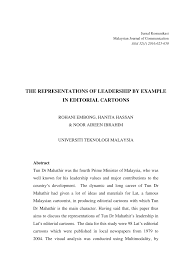 Maybe you would like to learn more about one of these? Pdf The Representations Of Leadership By Example In Editorial Cartoons