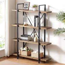 Frame is metal, shelves are solid wood. Istudy Antique Sturdy Real Natural Wood Storage Book Shelf Solid Wood Bookshelf 4 Tier Tall Open Metal Bookcase Buy Bookcase Antique Wooden Bookcase Ladder French Provincial Bookcase Product On Alibaba Com