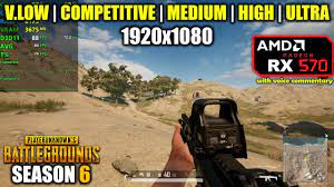 Rx 570 Pubg Season 6 New Map 1080p All Settings Youtube