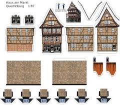 Bouwplaten Harzer Huizen Bastelbogen Harzer Hauser Bastelbogen Papiermodell Papierbastelbogen
