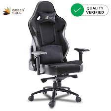 Green Soul Monster Ultimate Series T Multi Functional Chair Gs 734u Full Black Size Large Gaming Chair Chair Racing Chair