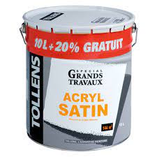 Castorama fait une promo sur une peinture tollens acrylyque sous couche pour plaque de platre (10 litres + 20% = 12 litres) pour le prix de 39,90 euros soit 3,33 euros le litre. Peinture Acrylique Satin 10l 20 Tollens Peinture Blanche Mur Plafond Peinture Interieur Peinture Revetement Decoration Interieur