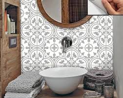 Floor Tile Stickers Vinyl Decal Waterproof Removable For Kitchen Bath M027black Tile Stickers Kitchen Wall Waterproofing Bathroom Trends