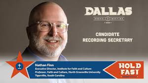 Nathan Finn to be nominated to serve as SBC Recording Secretary