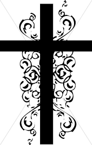 Cross with flowers clipart & free clip art images #18085. Cross Black And White Black And White Christian Cross Clipart Wikiclipart