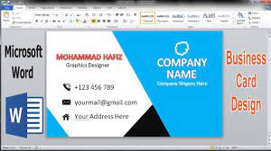 Choose one of the text box styles or 'draw text box' option. Graphic Tutorial How To Make Awesome Business Card Design In Microsoft Word Facebook