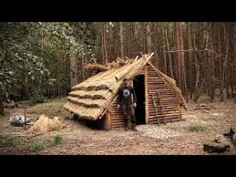 The leaves are then removed from only side of the stalk while the other. Thatch Roof House Full Bushcraft Shelter Build With Hand Tools Saxon House Youtube